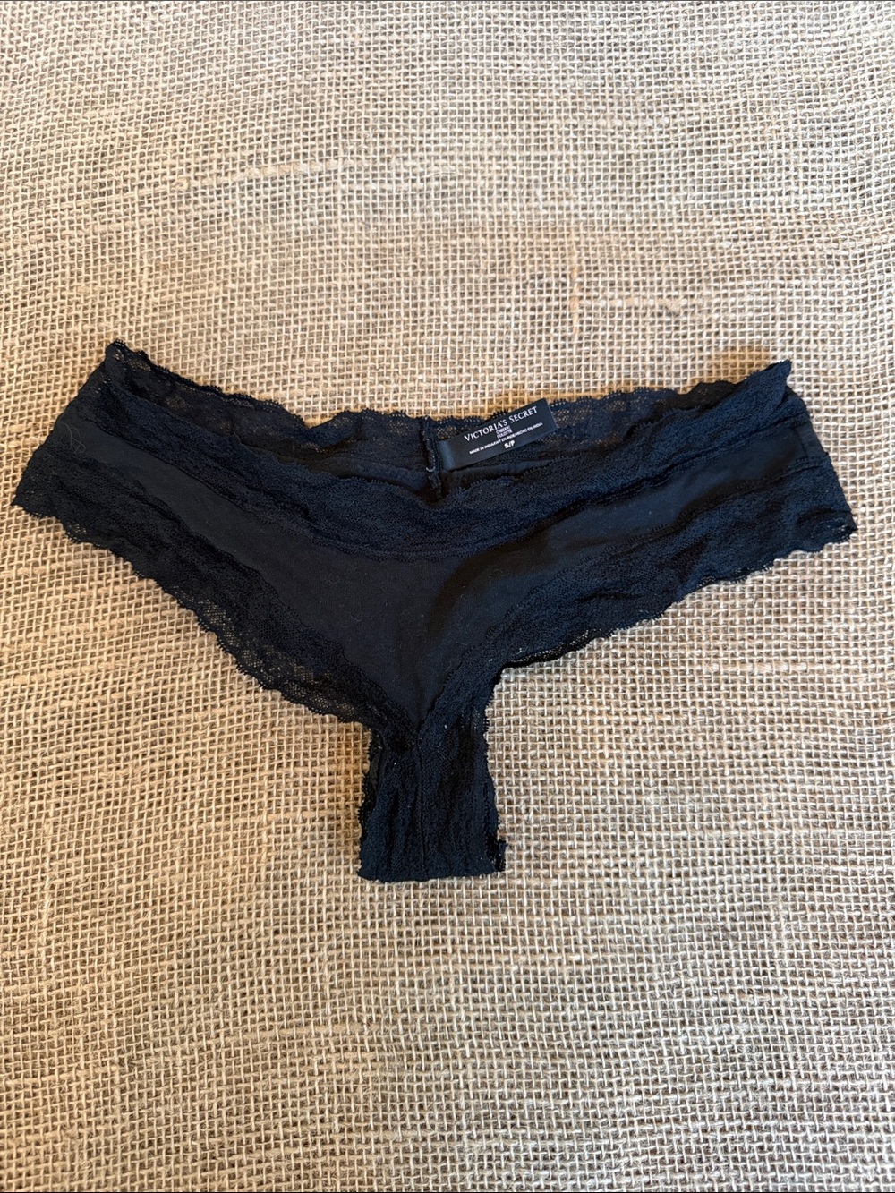 Victoria's Secret Black Lace Bikini Panty